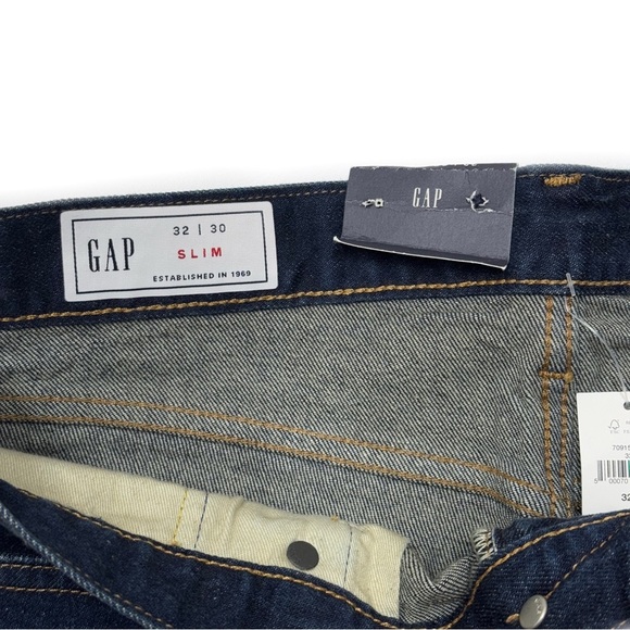 {GAP} "Slim Gapflex" 32x30 Straight Leg Stretch Denim Jeans - Picture 5 of 7